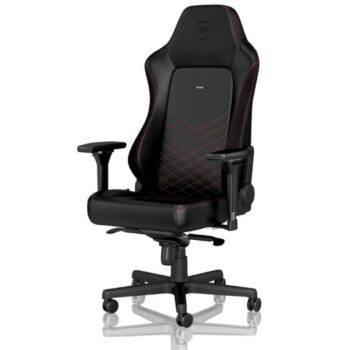 Silla Gamer Premium Cuero Sintético NobleChairs Hero Negro/Rojo Negra/Roja
